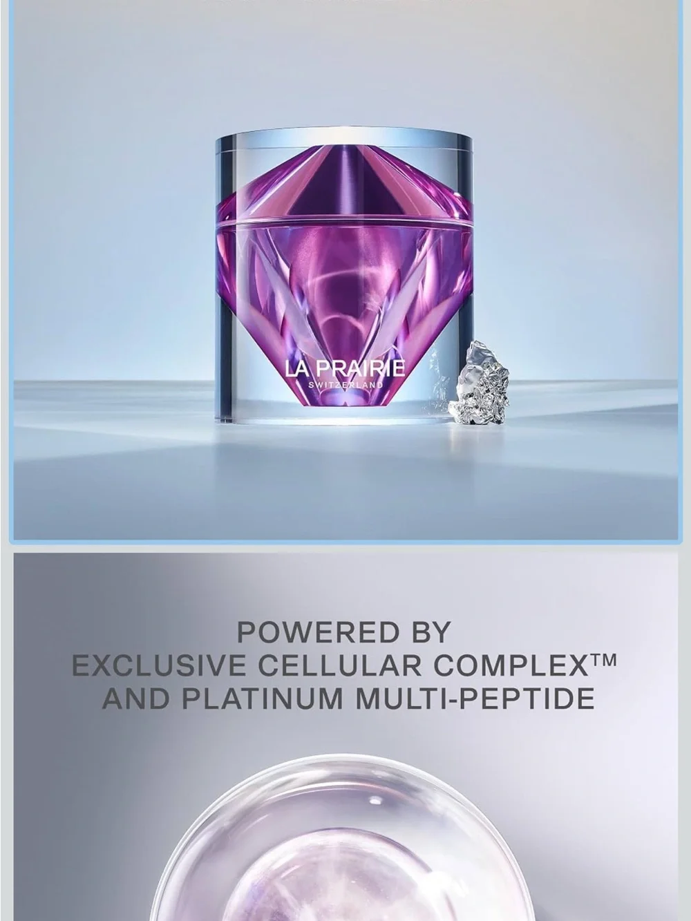 La Prairie Platinum Rare Haute-Rejuvenation Cream - Pink & Silver.  NEVER  OPEN